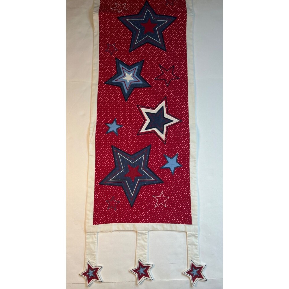 Independence Day Table Runner Red Patriotic 13x53 Inch 4th of July